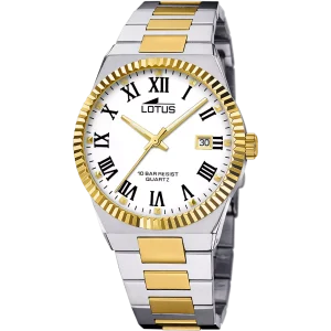 Reloj Lotus freedom blanco correa de acero inoxidable 316l, hombre