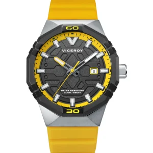 Reloj Viceroy Acero Bitono IP Negro con Silicona Amarilla