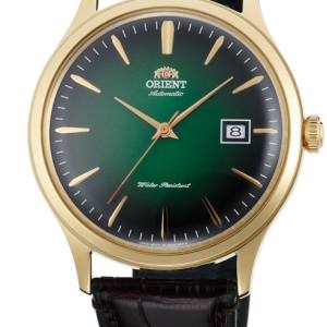 Reloj Orient hombre automático piel plateado esfera verde