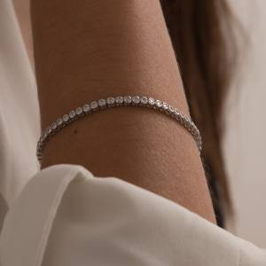 pulsera riviere de plata motivo circular de circonita blanca modelo 1500x1500 8923 B P LB