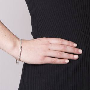 pulseras riviere de plata tira de circonitas talla redonda modelo 1500x1500 15325 P LB